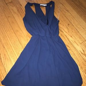 Womens navy blue summer dress